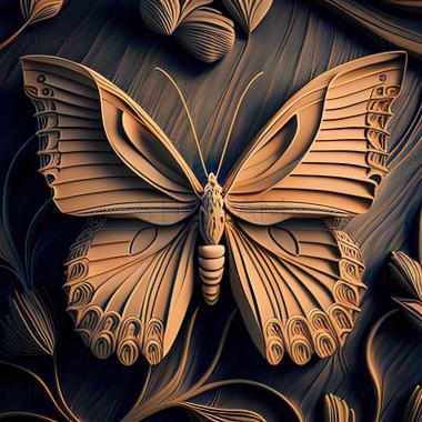 3D модель Papilio protenor (STL)